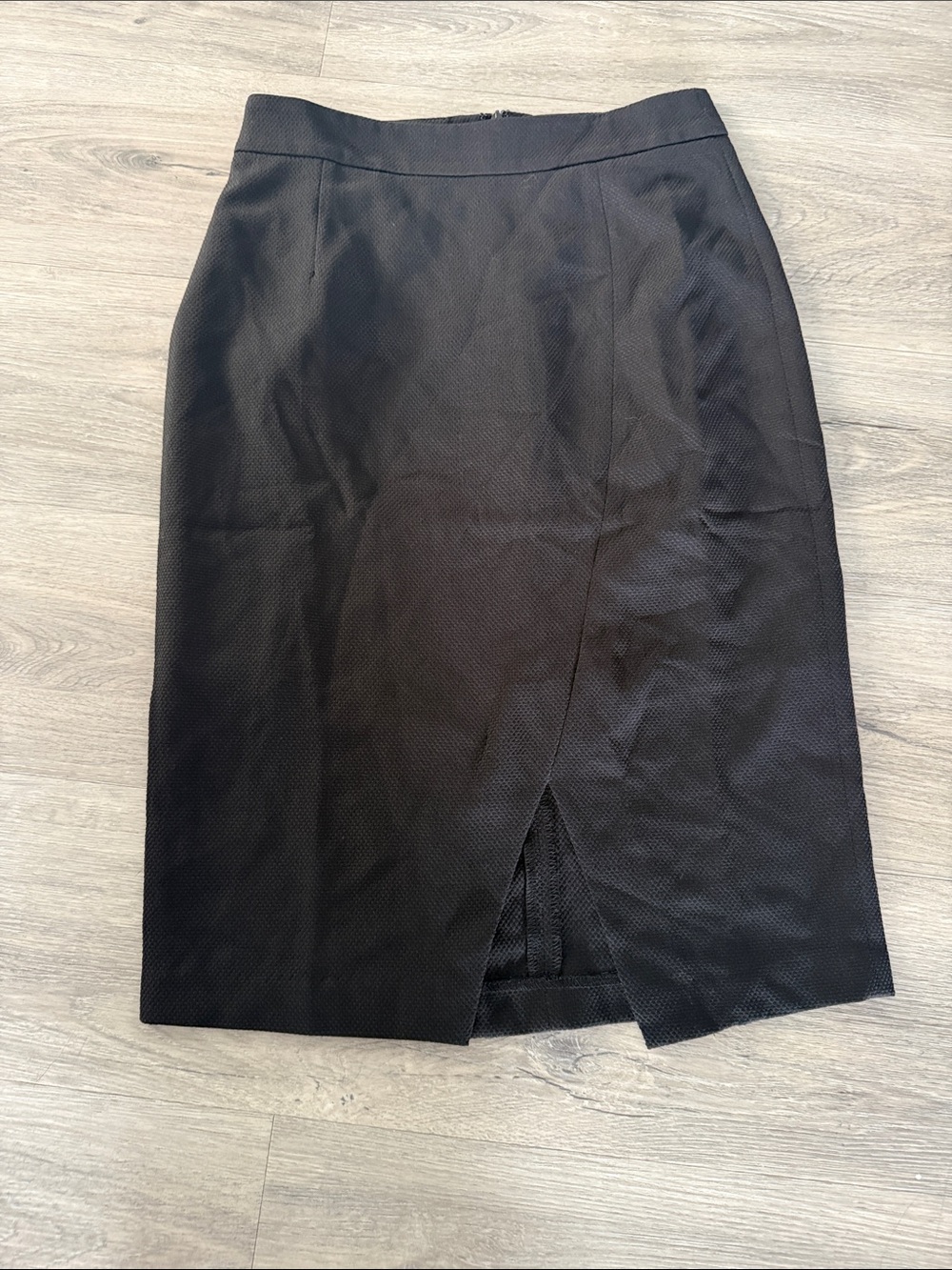 Gracia Black Pencil Skirt with Front Slit size small NWT